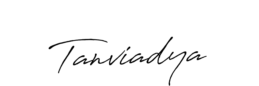 You can use this online signature creator to create a handwritten signature for the name Tanviadya. This is the best online autograph maker. Tanviadya signature style 7 images and pictures png