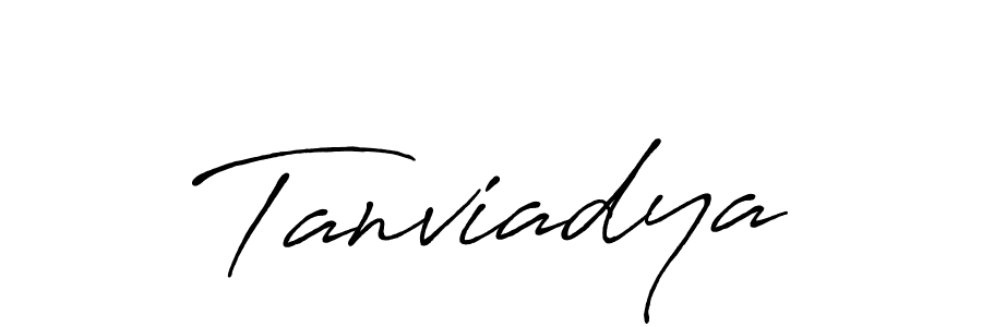 You can use this online signature creator to create a handwritten signature for the name Tanviadya. This is the best online autograph maker. Tanviadya signature style 7 images and pictures png