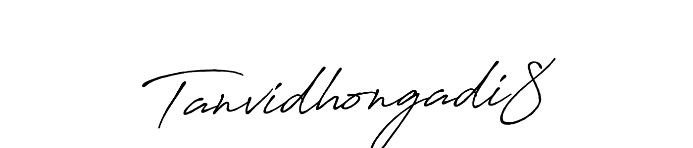 Similarly Antro_Vectra_Bolder is the best handwritten signature design. Signature creator online .You can use it as an online autograph creator for name Tanvidhongadi8. Tanvidhongadi8 signature style 7 images and pictures png