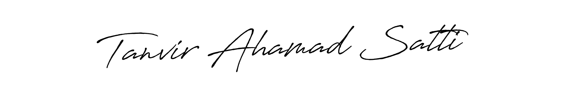 How to make Tanvir Ahamad Satti signature? Antro_Vectra_Bolder is a professional autograph style. Create handwritten signature for Tanvir Ahamad Satti name. Tanvir Ahamad Satti signature style 7 images and pictures png