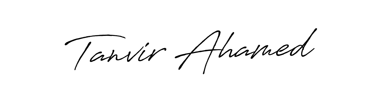 How to Draw Tanvir Ahamed signature style? Antro_Vectra_Bolder is a latest design signature styles for name Tanvir Ahamed. Tanvir Ahamed signature style 7 images and pictures png