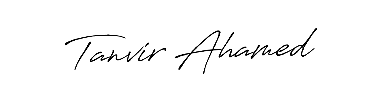 It looks lik you need a new signature style for name Tanvir Ahamed. Design unique handwritten (Antro_Vectra_Bolder) signature with our free signature maker in just a few clicks. Tanvir Ahamed signature style 7 images and pictures png