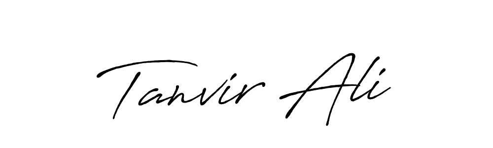 Also You can easily find your signature by using the search form. We will create Tanvir Ali name handwritten signature images for you free of cost using Antro_Vectra_Bolder sign style. Tanvir Ali signature style 7 images and pictures png