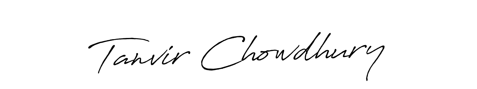 Design your own signature with our free online signature maker. With this signature software, you can create a handwritten (Antro_Vectra_Bolder) signature for name Tanvir Chowdhury. Tanvir Chowdhury signature style 7 images and pictures png