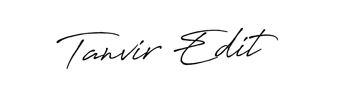 How to Draw Tanvir Edit signature style? Antro_Vectra_Bolder is a latest design signature styles for name Tanvir Edit. Tanvir Edit signature style 7 images and pictures png