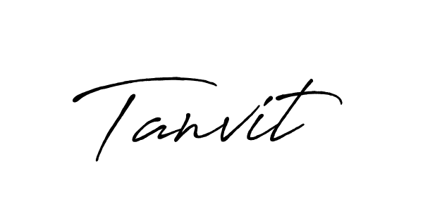 Design your own signature with our free online signature maker. With this signature software, you can create a handwritten (Antro_Vectra_Bolder) signature for name Tanvit. Tanvit signature style 7 images and pictures png