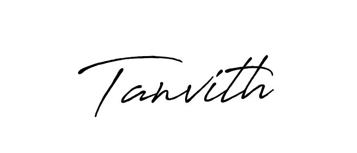 if you are searching for the best signature style for your name Tanvith. so please give up your signature search. here we have designed multiple signature styles  using Antro_Vectra_Bolder. Tanvith signature style 7 images and pictures png