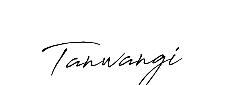 Tanwangi stylish signature style. Best Handwritten Sign (Antro_Vectra_Bolder) for my name. Handwritten Signature Collection Ideas for my name Tanwangi. Tanwangi signature style 7 images and pictures png