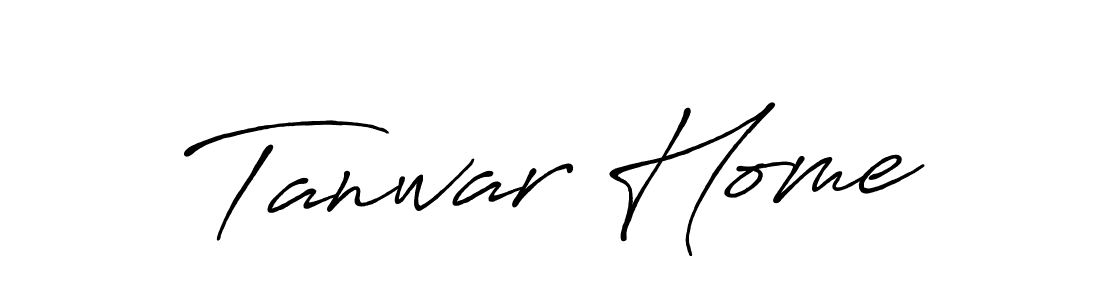 Make a short Tanwar Home signature style. Manage your documents anywhere anytime using Antro_Vectra_Bolder. Create and add eSignatures, submit forms, share and send files easily. Tanwar Home signature style 7 images and pictures png