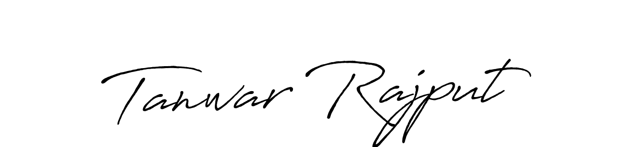 Design your own signature with our free online signature maker. With this signature software, you can create a handwritten (Antro_Vectra_Bolder) signature for name Tanwar Rajput. Tanwar Rajput signature style 7 images and pictures png