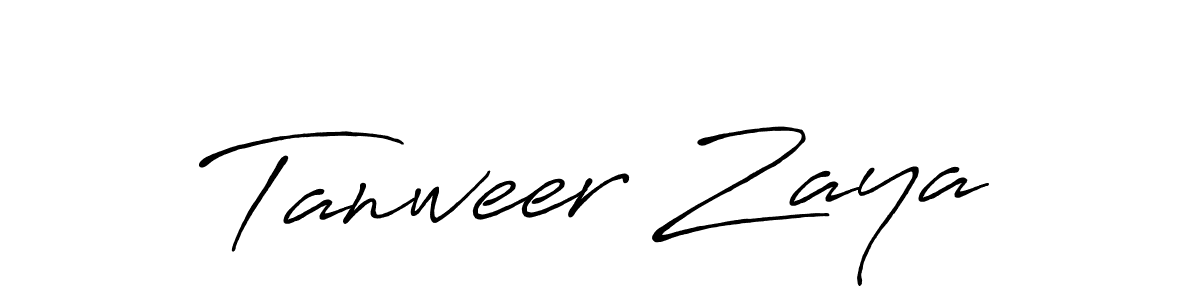 Make a beautiful signature design for name Tanweer Zaya. Use this online signature maker to create a handwritten signature for free. Tanweer Zaya signature style 7 images and pictures png