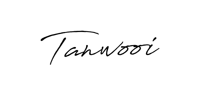 Antro_Vectra_Bolder is a professional signature style that is perfect for those who want to add a touch of class to their signature. It is also a great choice for those who want to make their signature more unique. Get Tanwooi name to fancy signature for free. Tanwooi signature style 7 images and pictures png