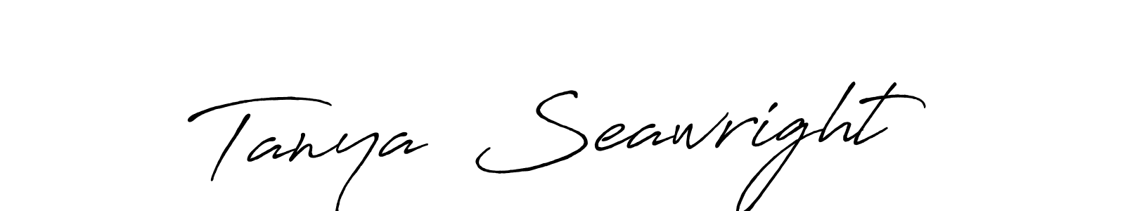 Also You can easily find your signature by using the search form. We will create Tanya  Seawright name handwritten signature images for you free of cost using Antro_Vectra_Bolder sign style. Tanya  Seawright signature style 7 images and pictures png