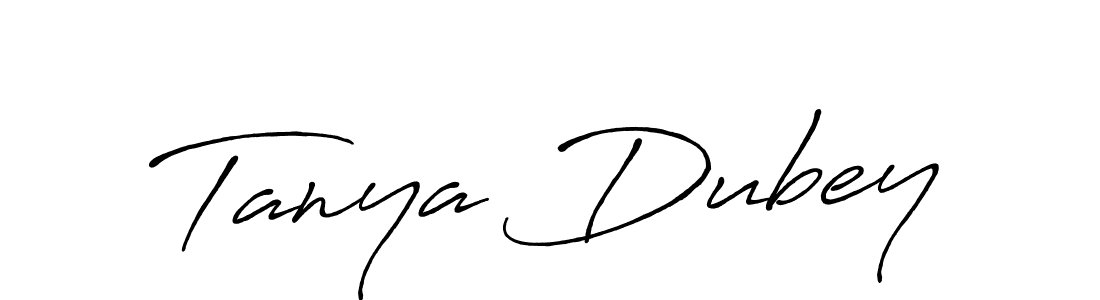 Design your own signature with our free online signature maker. With this signature software, you can create a handwritten (Antro_Vectra_Bolder) signature for name Tanya Dubey. Tanya Dubey signature style 7 images and pictures png