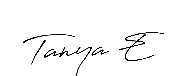 See photos of Tanya E official signature by Spectra . Check more albums & portfolios. Read reviews & check more about Antro_Vectra_Bolder font. Tanya E signature style 7 images and pictures png