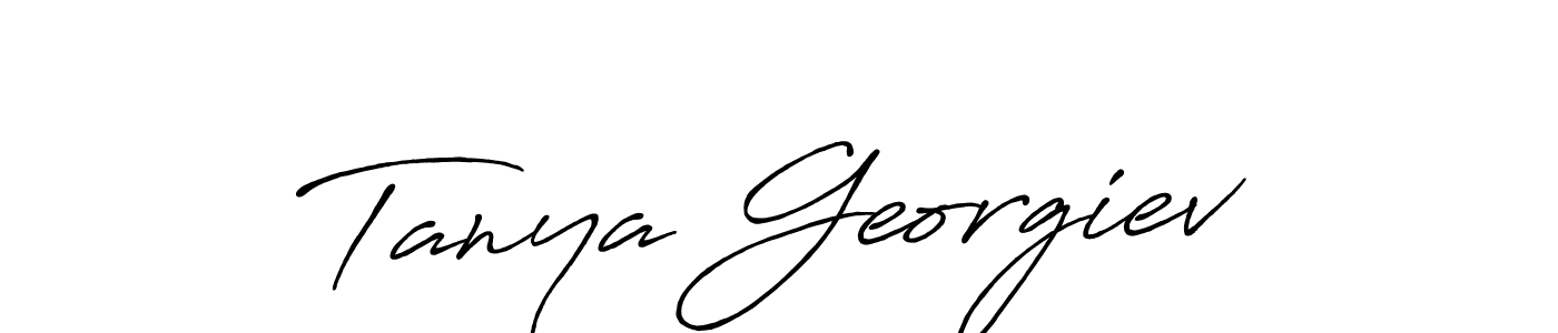 Best and Professional Signature Style for Tanya Georgiev. Antro_Vectra_Bolder Best Signature Style Collection. Tanya Georgiev signature style 7 images and pictures png