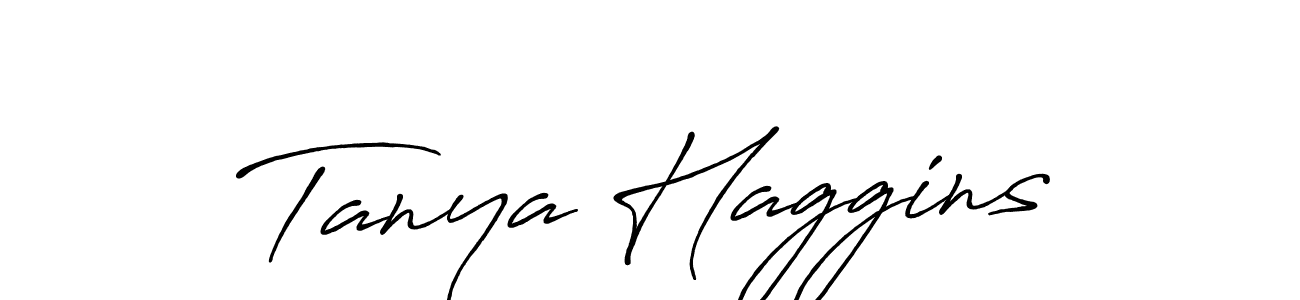 How to make Tanya Haggins signature? Antro_Vectra_Bolder is a professional autograph style. Create handwritten signature for Tanya Haggins name. Tanya Haggins signature style 7 images and pictures png