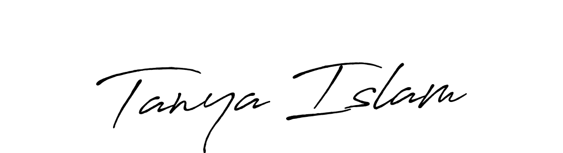 How to make Tanya Islam signature? Antro_Vectra_Bolder is a professional autograph style. Create handwritten signature for Tanya Islam name. Tanya Islam signature style 7 images and pictures png