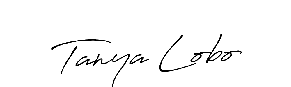 Tanya Lobo stylish signature style. Best Handwritten Sign (Antro_Vectra_Bolder) for my name. Handwritten Signature Collection Ideas for my name Tanya Lobo. Tanya Lobo signature style 7 images and pictures png