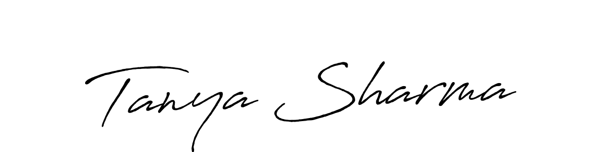 How to Draw Tanya Sharma signature style? Antro_Vectra_Bolder is a latest design signature styles for name Tanya Sharma. Tanya Sharma signature style 7 images and pictures png