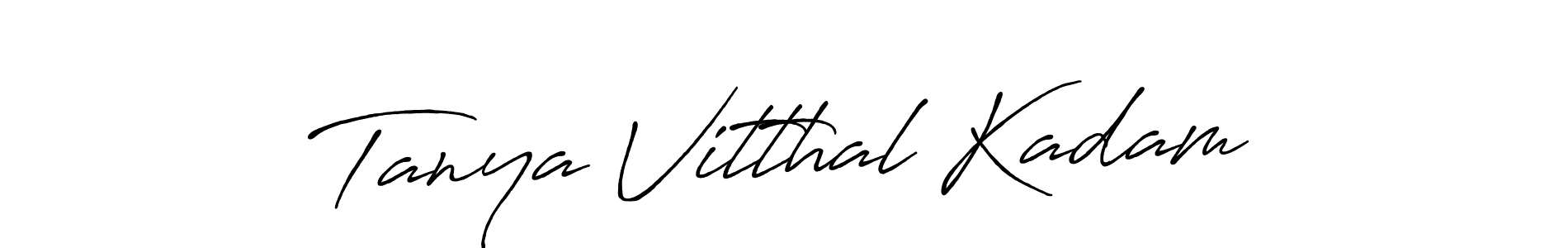 Similarly Antro_Vectra_Bolder is the best handwritten signature design. Signature creator online .You can use it as an online autograph creator for name Tanya Vitthal Kadam. Tanya Vitthal Kadam signature style 7 images and pictures png