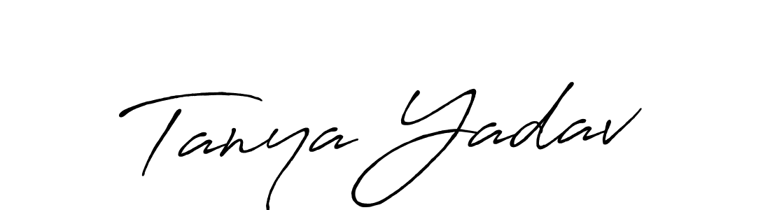 Once you've used our free online signature maker to create your best signature Antro_Vectra_Bolder style, it's time to enjoy all of the benefits that Tanya Yadav name signing documents. Tanya Yadav signature style 7 images and pictures png