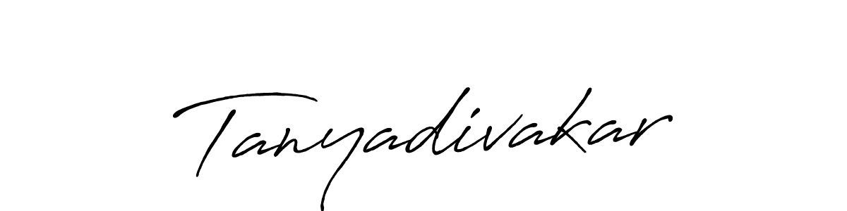 How to Draw Tanyadivakar signature style? Antro_Vectra_Bolder is a latest design signature styles for name Tanyadivakar. Tanyadivakar signature style 7 images and pictures png