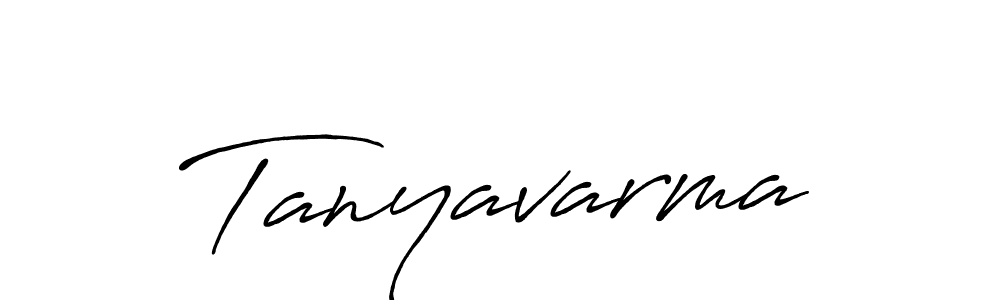 How to make Tanyavarma signature? Antro_Vectra_Bolder is a professional autograph style. Create handwritten signature for Tanyavarma name. Tanyavarma signature style 7 images and pictures png