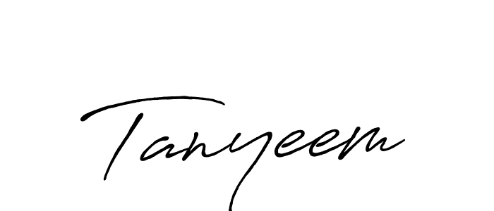 How to make Tanyeem name signature. Use Antro_Vectra_Bolder style for creating short signs online. This is the latest handwritten sign. Tanyeem signature style 7 images and pictures png