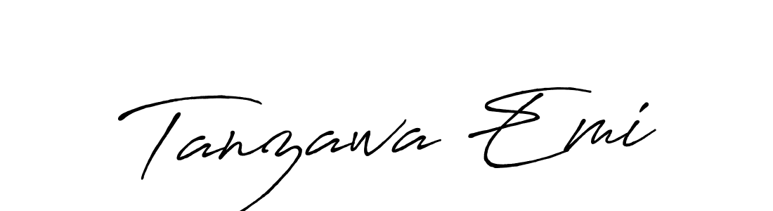 Design your own signature with our free online signature maker. With this signature software, you can create a handwritten (Antro_Vectra_Bolder) signature for name Tanzawa Emi. Tanzawa Emi signature style 7 images and pictures png