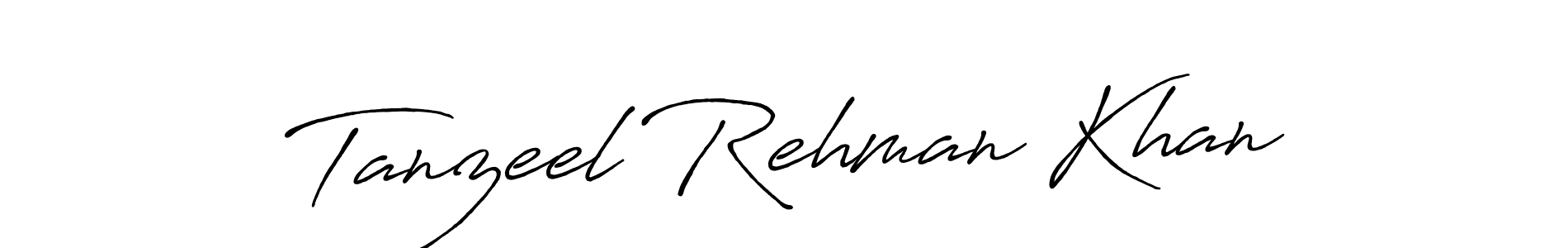 Also You can easily find your signature by using the search form. We will create Tanzeel Rehman Khan name handwritten signature images for you free of cost using Antro_Vectra_Bolder sign style. Tanzeel Rehman Khan signature style 7 images and pictures png