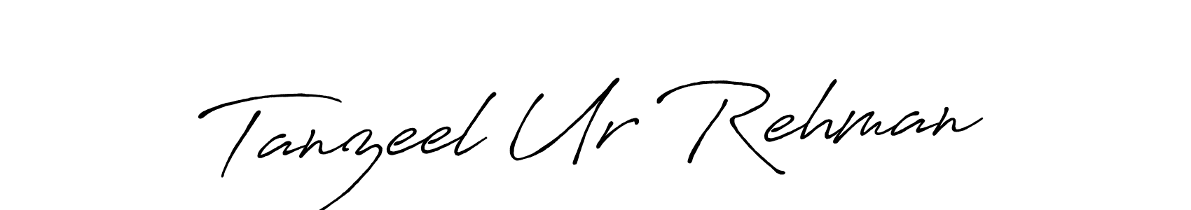 How to make Tanzeel Ur Rehman name signature. Use Antro_Vectra_Bolder style for creating short signs online. This is the latest handwritten sign. Tanzeel Ur Rehman signature style 7 images and pictures png