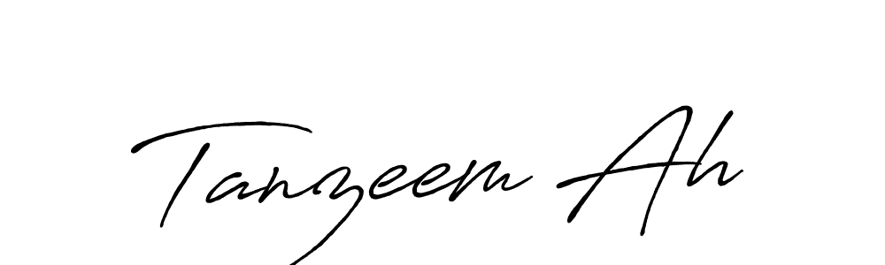 Design your own signature with our free online signature maker. With this signature software, you can create a handwritten (Antro_Vectra_Bolder) signature for name Tanzeem Ah. Tanzeem Ah signature style 7 images and pictures png