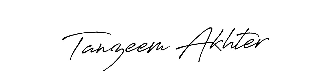 Also we have Tanzeem Akhter name is the best signature style. Create professional handwritten signature collection using Antro_Vectra_Bolder autograph style. Tanzeem Akhter signature style 7 images and pictures png