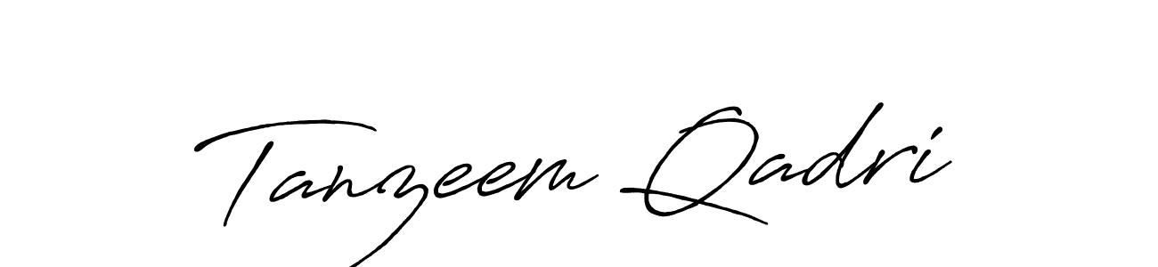 Design your own signature with our free online signature maker. With this signature software, you can create a handwritten (Antro_Vectra_Bolder) signature for name Tanzeem Qadri. Tanzeem Qadri signature style 7 images and pictures png