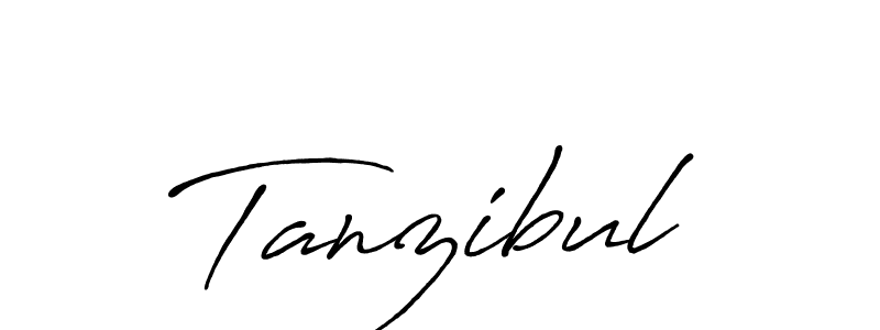 Make a beautiful signature design for name Tanzibul. With this signature (Antro_Vectra_Bolder) style, you can create a handwritten signature for free. Tanzibul signature style 7 images and pictures png