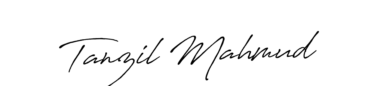 Design your own signature with our free online signature maker. With this signature software, you can create a handwritten (Antro_Vectra_Bolder) signature for name Tanzil Mahmud. Tanzil Mahmud signature style 7 images and pictures png
