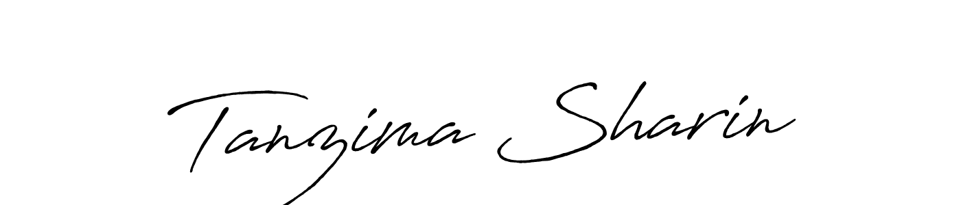 How to make Tanzima Sharin signature? Antro_Vectra_Bolder is a professional autograph style. Create handwritten signature for Tanzima Sharin name. Tanzima Sharin signature style 7 images and pictures png