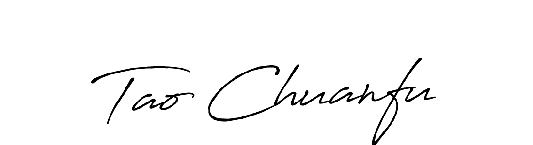 How to make Tao Chuanfu name signature. Use Antro_Vectra_Bolder style for creating short signs online. This is the latest handwritten sign. Tao Chuanfu signature style 7 images and pictures png