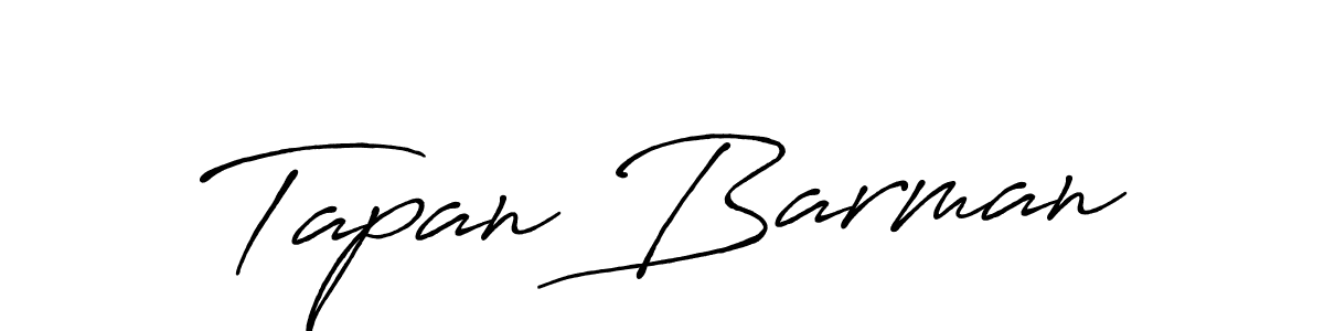 Create a beautiful signature design for name Tapan Barman. With this signature (Antro_Vectra_Bolder) fonts, you can make a handwritten signature for free. Tapan Barman signature style 7 images and pictures png