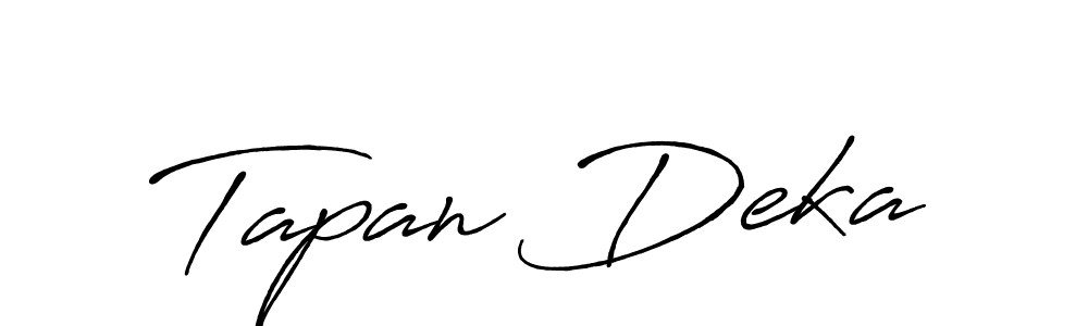 Once you've used our free online signature maker to create your best signature Antro_Vectra_Bolder style, it's time to enjoy all of the benefits that Tapan Deka name signing documents. Tapan Deka signature style 7 images and pictures png