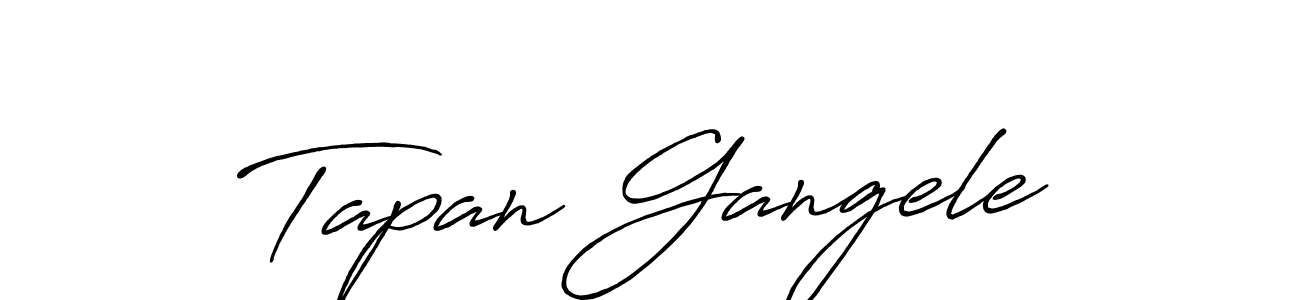 Make a short Tapan Gangele signature style. Manage your documents anywhere anytime using Antro_Vectra_Bolder. Create and add eSignatures, submit forms, share and send files easily. Tapan Gangele signature style 7 images and pictures png