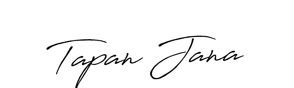 Create a beautiful signature design for name Tapan Jana. With this signature (Antro_Vectra_Bolder) fonts, you can make a handwritten signature for free. Tapan Jana signature style 7 images and pictures png