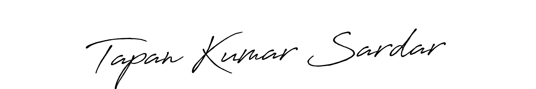 How to make Tapan Kumar Sardar name signature. Use Antro_Vectra_Bolder style for creating short signs online. This is the latest handwritten sign. Tapan Kumar Sardar signature style 7 images and pictures png