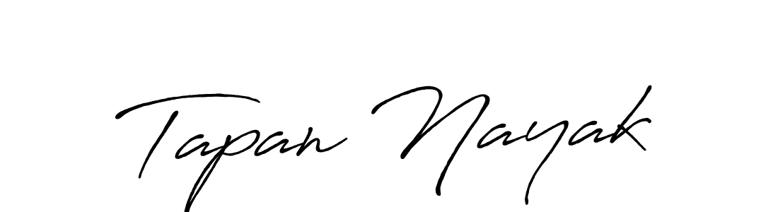 How to make Tapan Nayak name signature. Use Antro_Vectra_Bolder style for creating short signs online. This is the latest handwritten sign. Tapan Nayak signature style 7 images and pictures png