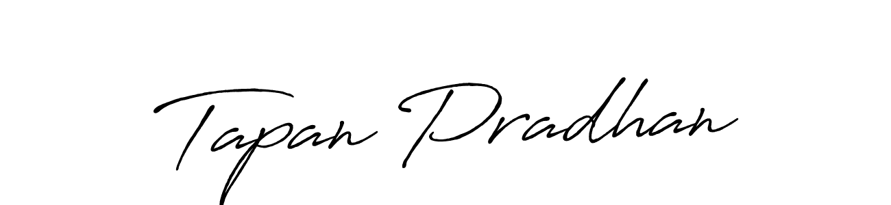 Antro_Vectra_Bolder is a professional signature style that is perfect for those who want to add a touch of class to their signature. It is also a great choice for those who want to make their signature more unique. Get Tapan Pradhan name to fancy signature for free. Tapan Pradhan signature style 7 images and pictures png