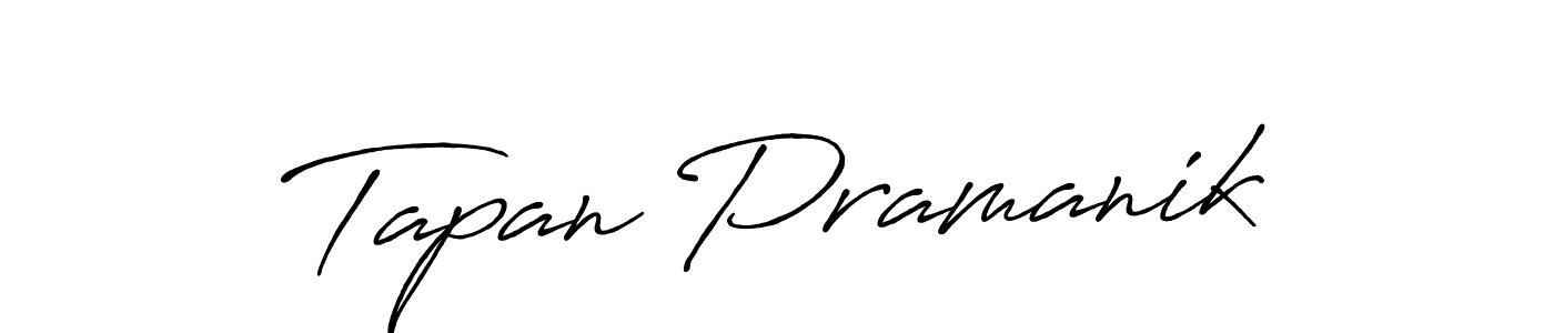Tapan Pramanik stylish signature style. Best Handwritten Sign (Antro_Vectra_Bolder) for my name. Handwritten Signature Collection Ideas for my name Tapan Pramanik. Tapan Pramanik signature style 7 images and pictures png