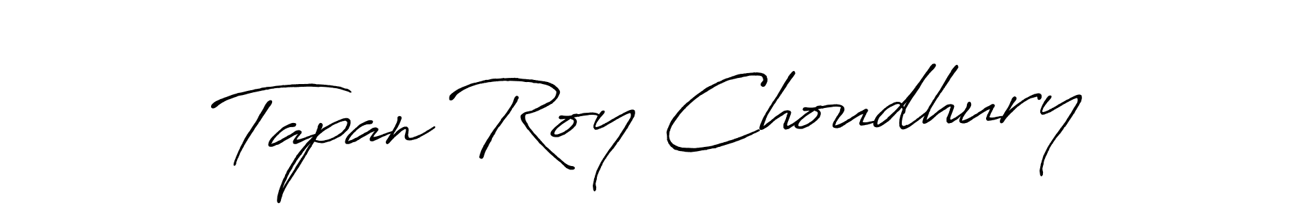 Create a beautiful signature design for name Tapan Roy Choudhury. With this signature (Antro_Vectra_Bolder) fonts, you can make a handwritten signature for free. Tapan Roy Choudhury signature style 7 images and pictures png