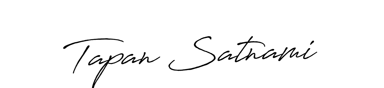 How to make Tapan Satnami signature? Antro_Vectra_Bolder is a professional autograph style. Create handwritten signature for Tapan Satnami name. Tapan Satnami signature style 7 images and pictures png