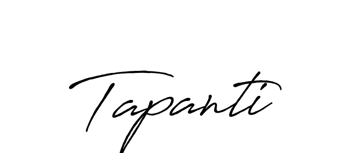 Use a signature maker to create a handwritten signature online. With this signature software, you can design (Antro_Vectra_Bolder) your own signature for name Tapanti. Tapanti signature style 7 images and pictures png